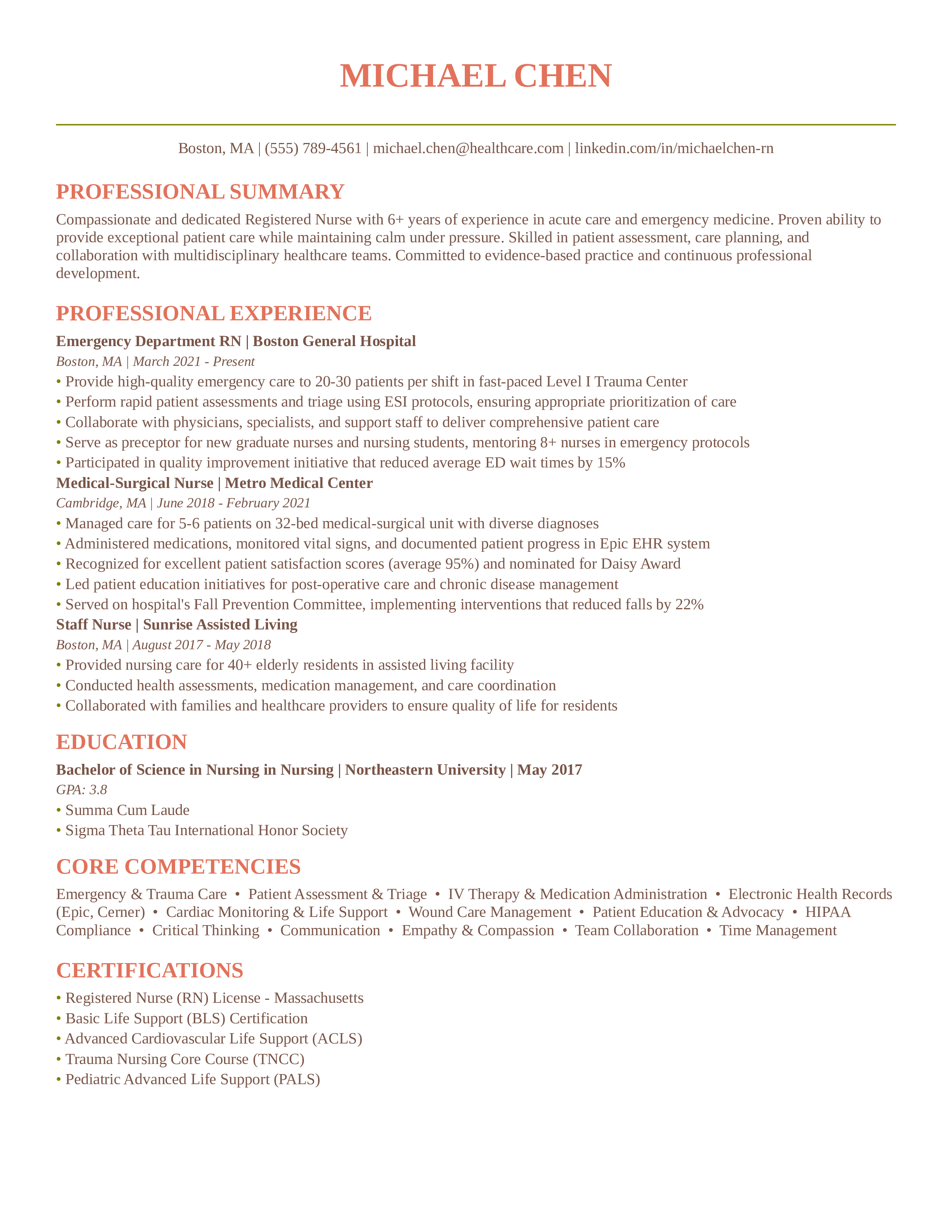 Terrace contemporary resume template